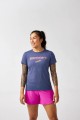 Koszulka do biegania damska Distance Short Sleeve 3.0 niebieska - S