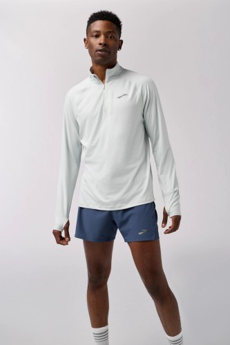 Bluza do biegania męska Dash 1/4 Zip 3.0 biała - S
