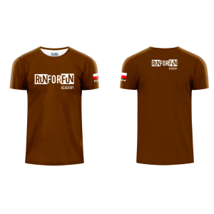 KOSZULKA męska light elastic  RunForFun brązowa