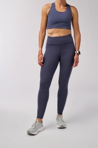 Legginsy do biegania damskie termiczne Momentum Thermal Tight 2.0 szare