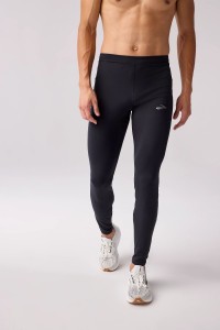 Legginsy do biegania męskie termiczne Momentum Thermal Tight 2.0 czarne