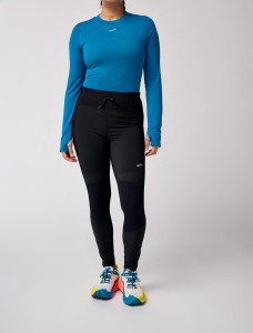 Legginsy do biegania damskie High Point Tight czarne