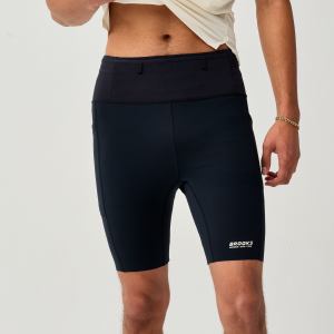 Legginsy do biegania męskie krótkie Cascadia Half Tight czarne