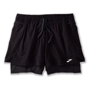 High Point 3" 2in1 Short damskie spodenki do biegania czarne