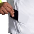 Run Visible convertible Jacket męska wodoodporna kurtka do biegania odblaskowa biała