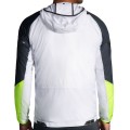 Run Visible convertible Jacket męska wodoodporna kurtka do biegania odblaskowa biała